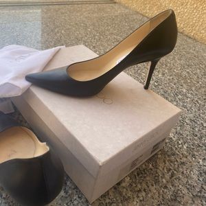 JIMMY CHOO AGNES BLACK STILETTO HEEL 39.5 or US 9